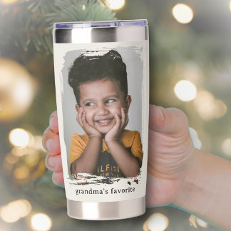 Grandmas Favorite Custom Photo Tumbler Cute Kids
