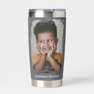 Grandmas Favorite Custom Photo Tumbler Funny Kids
