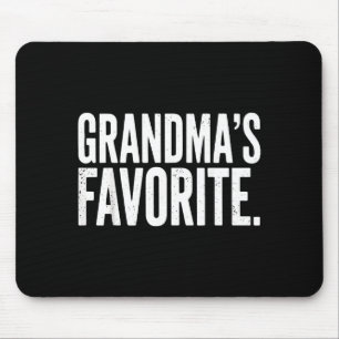 Grandma's Favorite Funny Grandparent Granhild Vint Mouse Pad