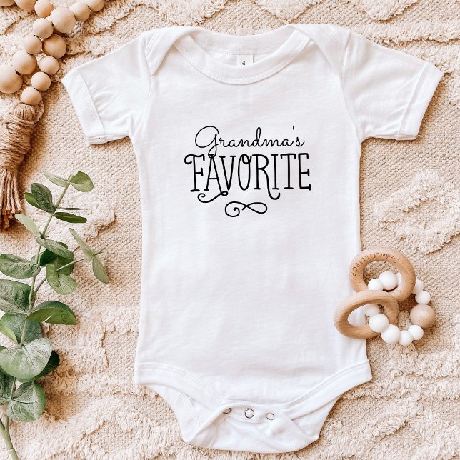 Grandma's Favorite Personalized Baby Tee (Creator Uploaded)