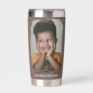 Grandmas Favorite Photo Coffee Tumbler Funny Kids