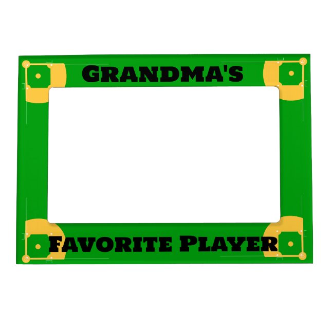 Grandma's Favorite Player Baseball/Softball Field Magnetic Frame (Front)
