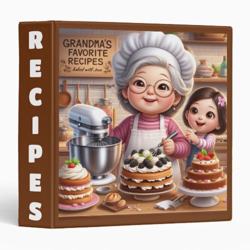 Grandmas Favorite Recipes 3 Ring 3 Ring Binder