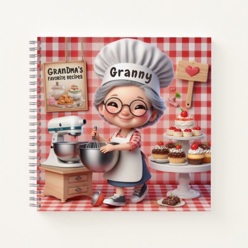 Grandmas Favorite Recipes Notebook