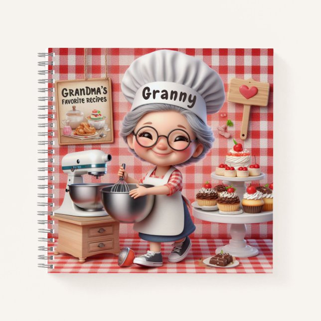 Grandma's Favorite Recipes Notebook (Front)