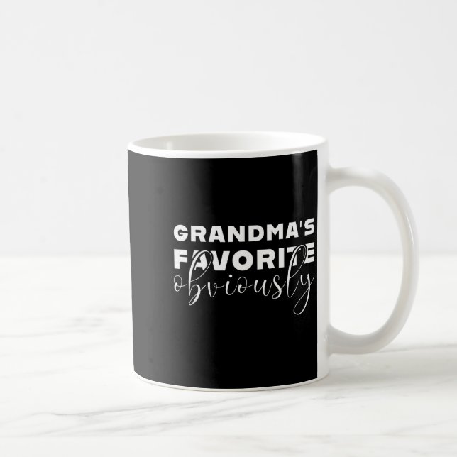 Grandma's Favorite T, Grandson Or Granddaughter  Coffee Mug (Right)