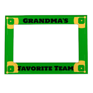 Grandma's Favorite Team Baseball/Softball Field Magnetic Frame