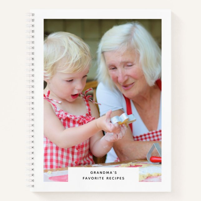Grandma's Favorites Recipes Photo Recipe Book (Front)