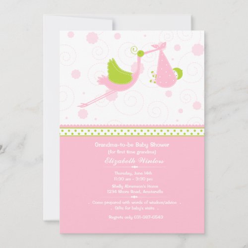 Grandmas First _ Baby Shower Invitation