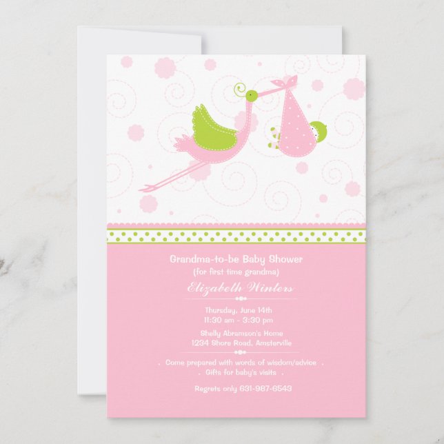 Grandma's First - Baby Shower Invitation (Front)