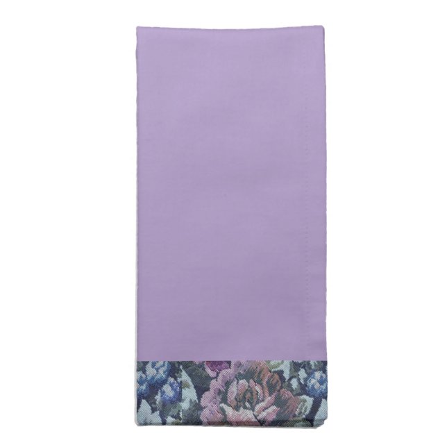 Grandma's Floral Couch Pattern Image Cloth Napkin (Folded)