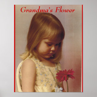 GRANDMA'S FLOWER POSTER