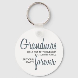 Grandmas Forever blue Keychain