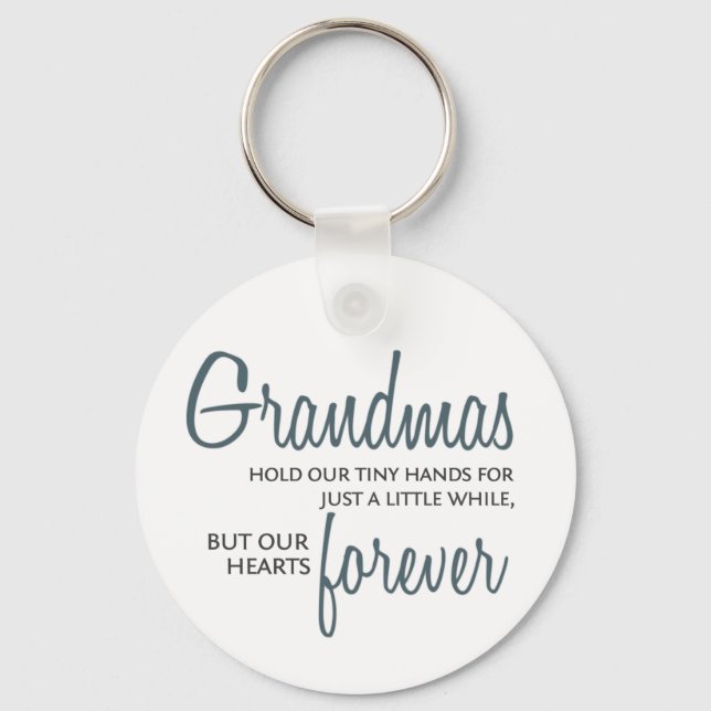 Grandmas Forever blue Keychain (Front)