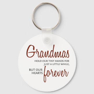 Grandmas Forever red Keychain