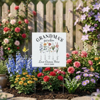 Grandma's Garden Birth Flower Bouquet Love Grows