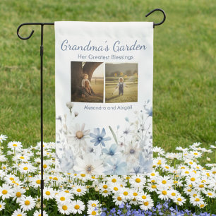 Grandma's Garden Photo – Gift for Her Flag
