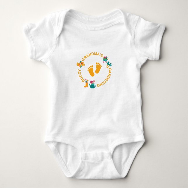 Grandma's Gardening  Buddy  Future Gardening Buddy Baby Bodysuit (Front)