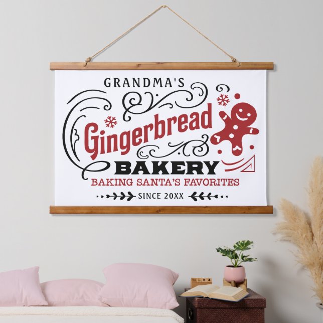 Grandma's Gingerbread Bakery Hanging Tapestry (Bedroom)
