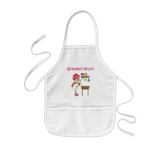 Grandma's Helper in the Kitchen Kids' Apron (Front)
