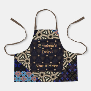 Grandma's Helper In Training and  (Name Here) Kids Apron