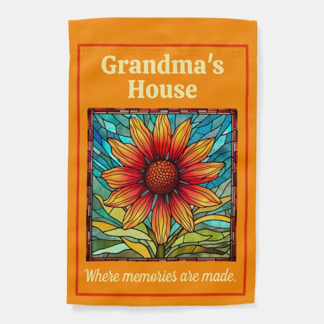 Grandmas House Customizable  Garden Flag (Front)