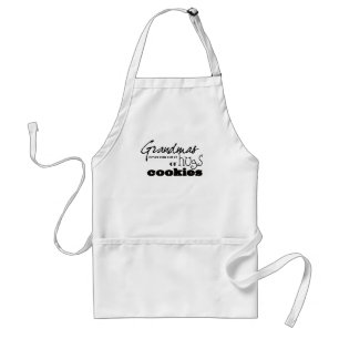 Grandmas hugs or cookies adult apron