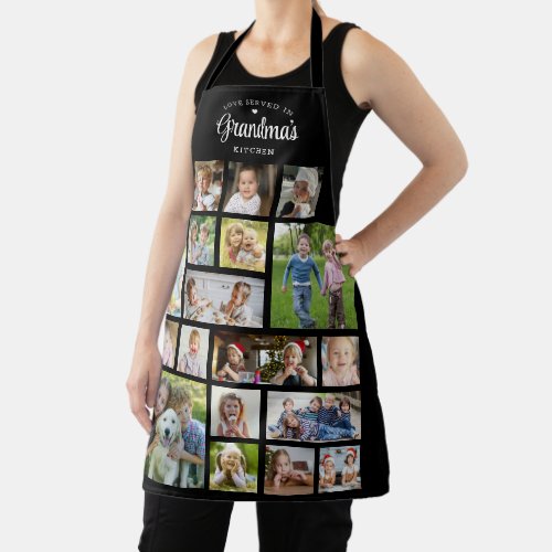 Grandma's Kitchen 18 Photo Collage Apron