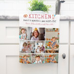 Grandma's Kitchen | 8 Photo Personalized  Kitchen Towel<br><div class="desc">Modern 8 photo collage tea towel. Featuring "Grandma's Kitchen Meals and Memories Are Made Here" with room for custom message, names and/or year. These are Mother’s Day gifts that are perfect for any mom. A gift that she will treasure for a lifetime! Can be customized for any moniker - mama,...</div>