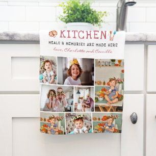 Grandma's Kitchen   8 Photo Personalized  Kitchen Towel