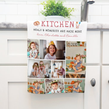 Grandma's Kitchen | 8 Photo Personalized  Kitchen Towel