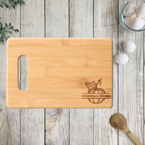 Grandmas Kitchen Bamboo Wooden Cutting Board