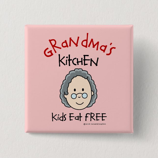 Grandma's Kitchen Button (Front)