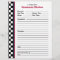 Grandmas Kitchen Checkered Red Accent Recipe Page