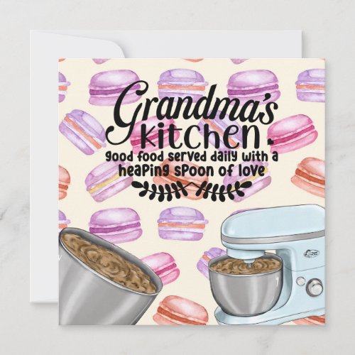 Grandmas Kitchen Good Food Served Daily with a He