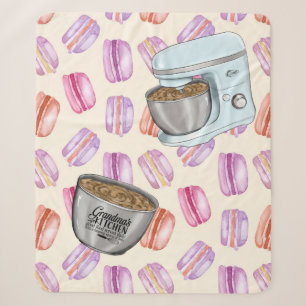 Grandma's Kitchen Good Food Served Daily with a He Sherpa Blanket