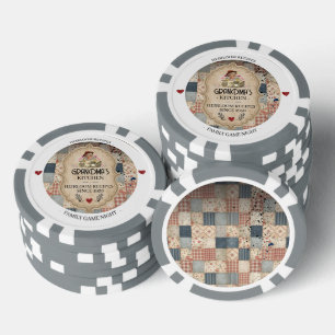 Grandma's Kitchen Heirloom Recipes Personalized Poker Chips