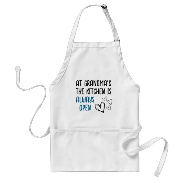 Grandma's Kitchen is always open apron (Front)