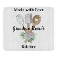 Custom Cutting Board for Grandma's Kitchen, Mom's Kitchen, or other  Personalized Name