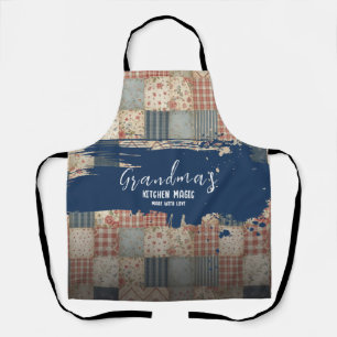 Grandma's Kitchen Magic Vintage Patchwork Apron