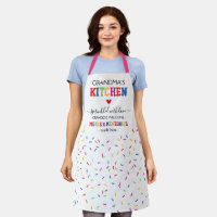 Grandma's Kitchen Where Memories Are Made - Gift For Mom, Gift For Grandma  - Personalized Apron