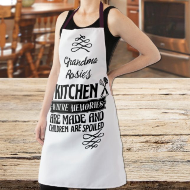 Grandma's Kitchen | Memories Made Children Spoiled Apron (Creator Uploaded)