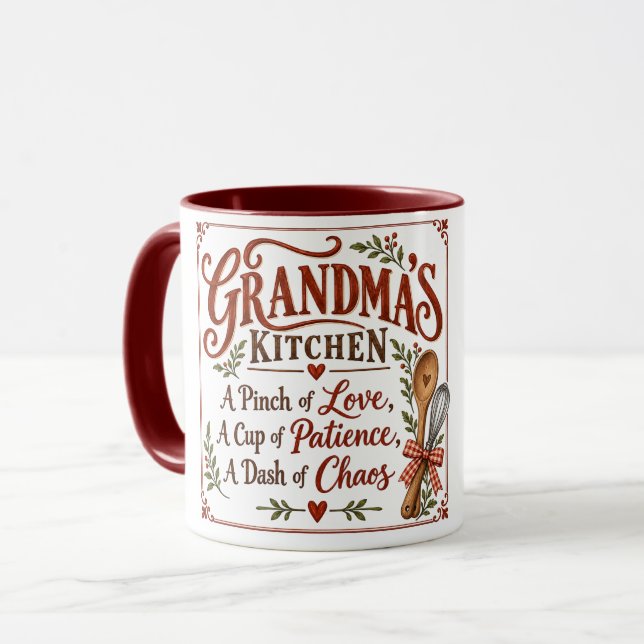 Grandma's Kitchen Mug (Front Left)