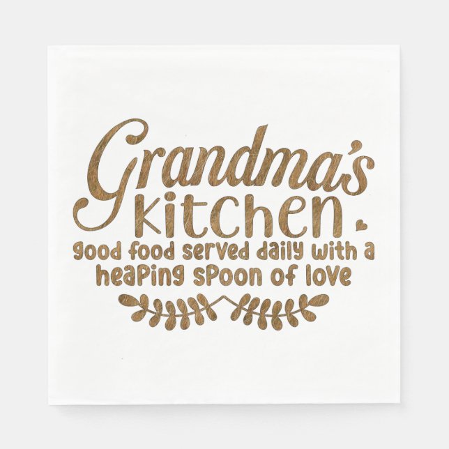Grandma's Kitchen Napkins (Front)