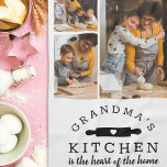 Grandma's Kitchen Photo Collage Gift Kitchen Towel<br><div class="desc">A personalized gift for the grandma who loves to bake</div>