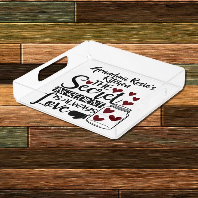 Grandma's Kitchen | Secret Ingredient is Love Acrylic Tray (Creator Uploaded)