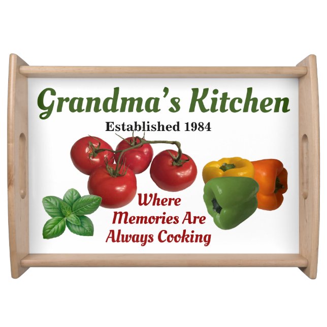 Grandma's Kitchen  Serving Tray (Front)