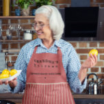 Grandma's Kitchen Vintage Stripe Customizable Apron<br><div class="desc">Grandma's Kitchen Vintage Stripe Customizable Apron
Cute Vintage Stripe apron with customizable text. "Grandma" can be changed to any name you like!</div>
