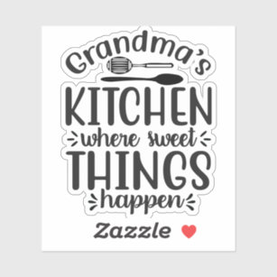 Grandma's Kitchen, Where Sweet Things Happen. Grandmas Kitchen Gift, |  Poster