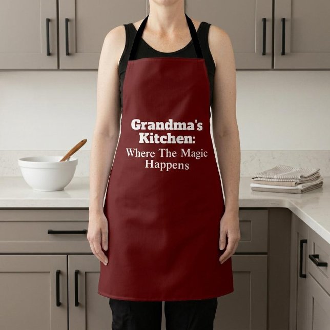 Grandma's Kitchen: Where The Magic Happens Apron (Creator Uploaded)
